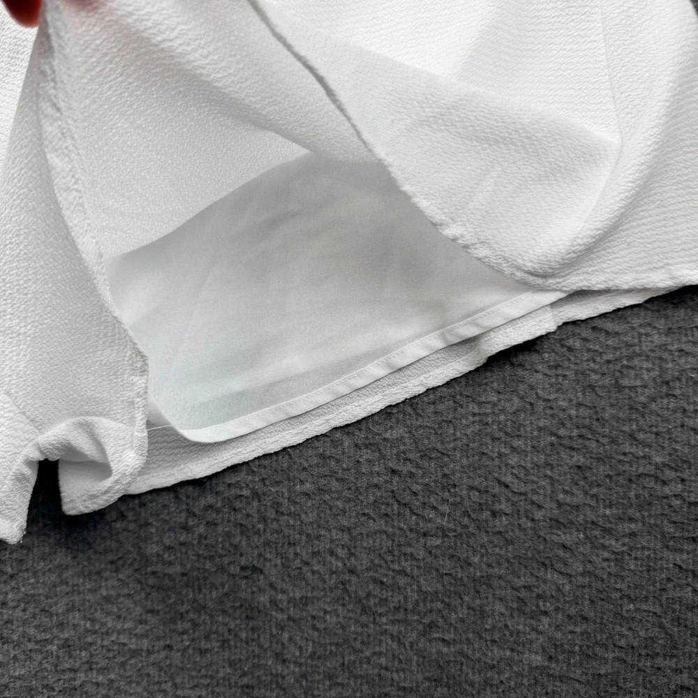 Superdown White Textured Skort Shorts Mini Skirt Small